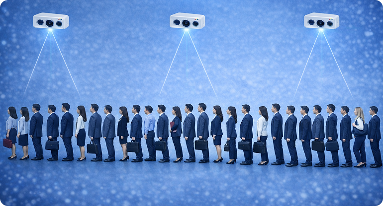 대기열 카메라 배치 개요