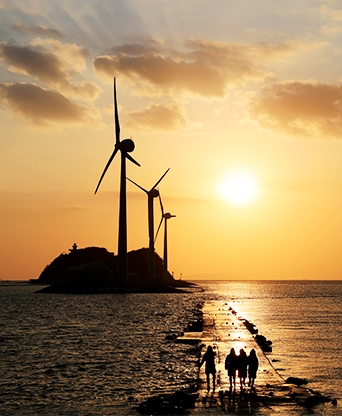 안산 대부도 공영주차장